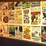 The vintage poster wall at High Dive.