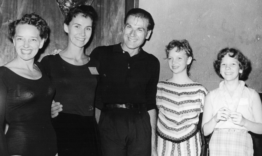 This family photo from the early 1960s includes, from left, Mary Ellen Pofahl, left, longtime friend and instructor Jeanne Bochette, Andre Eglevsky from the American Ballet Theatre and New York City Ballet, Judy Pofahl Skinner and Kim Pofahl Tuttle. 