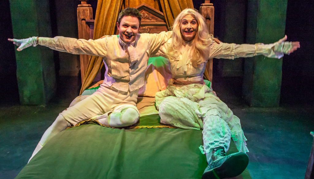 Niall McGinty and Sara Morsey in the Hippodrome's "A Christmas Carol."