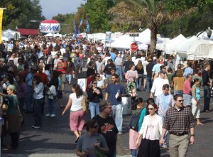 The Downtown Festival & Art show attracts huge crowds to Gainesville each fall.