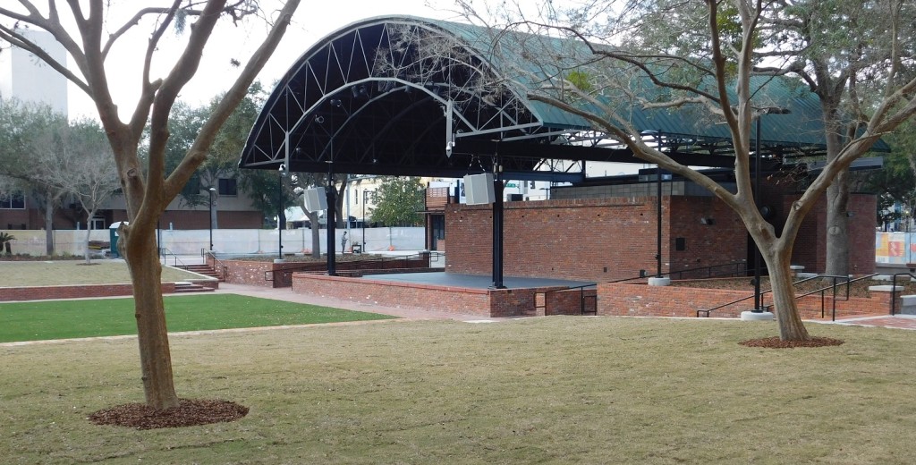 Concertgoers will have ceaner sightlines at the new Bo Diddley Community Plaze. The stage area will have 