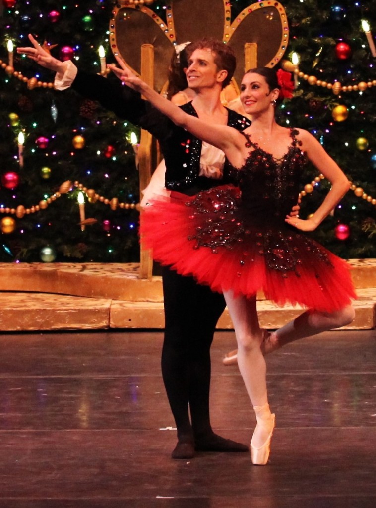 The couple performs during The Nutcracker.
