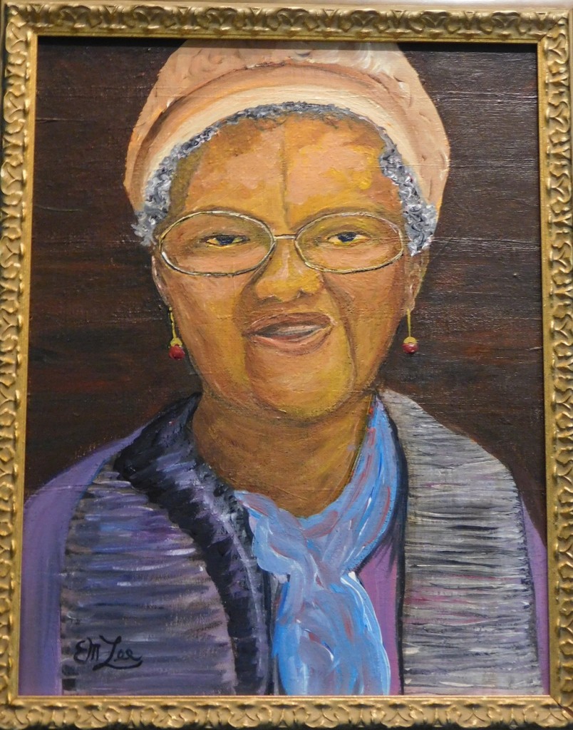 Ernest Lees painting of "Miss Jessie," who was a cafeteria worker in Newberry as well as an aunt of Lees wife, Gloria. 
