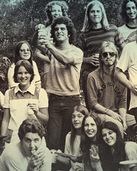 Marty Jourard with a beer. Tom Petty is wearing the shades.