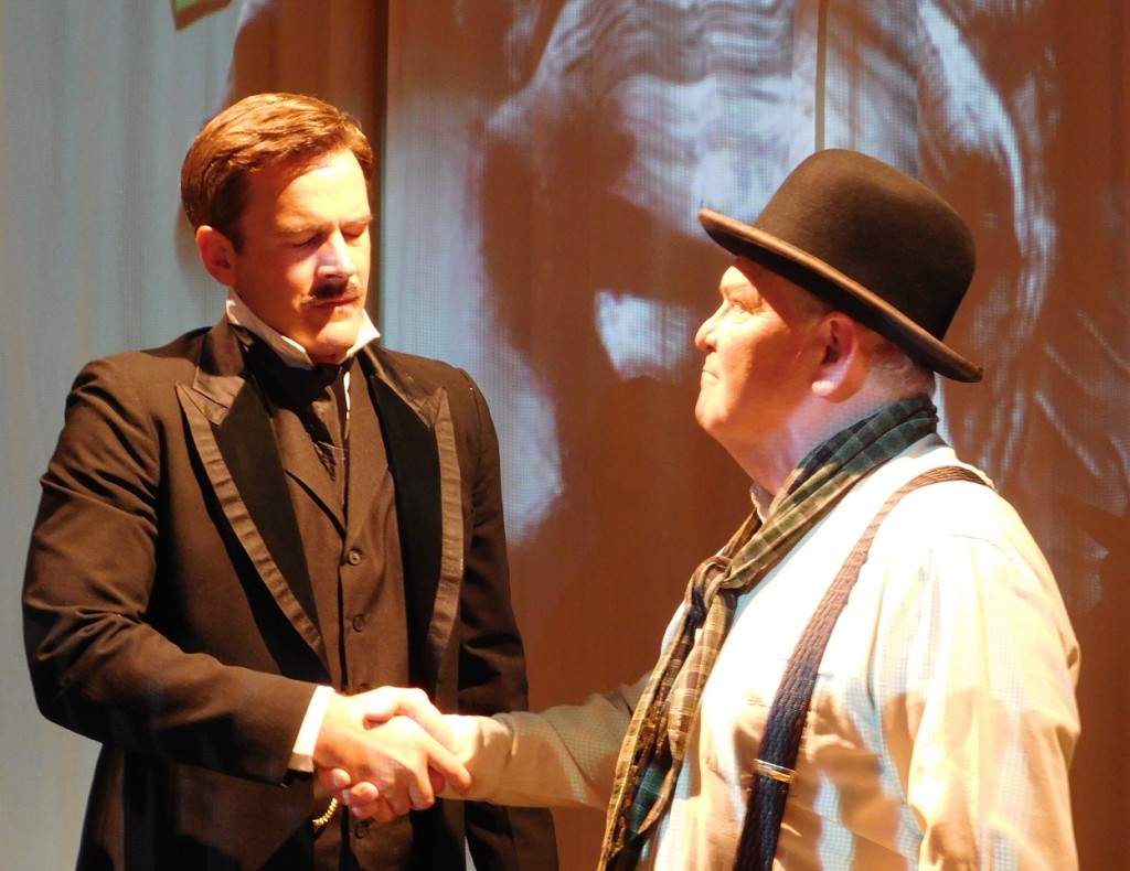 Dr. Treves Joe ditmyer) strikes a deal with Ross Mark Chamber) to take John Merrick out of the sideshow.