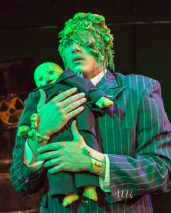 James Gish as Toxie, who is a proud new papa in The Toxic Avenger. Photo by Michael A. Eaddy)