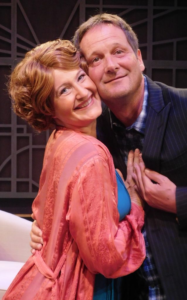 Stephanie Lynge and Michael Krek are husband and wife in Stage Kiss.