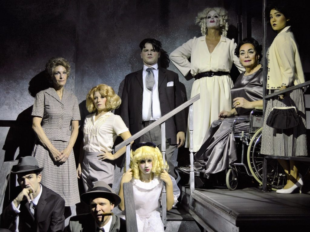 The cast of Whatever Happened to Baby Jane? Photo by Gainesville downtown)