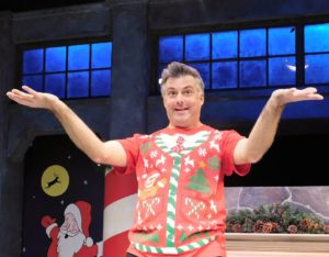 Matthew Lindsay spreads some Christmas cheer in The Ultimate Christmas Show Abridged).
