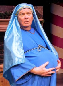 Mark Chambers as Mary with child. Photo by Gainesville Downtown)