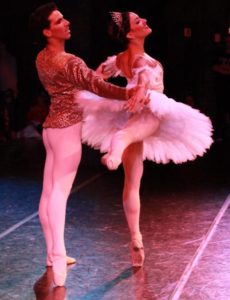 Jessie Dominguez and Roberto Vega in Grand Pas on the road. Photo by Monica Sue Nielsen